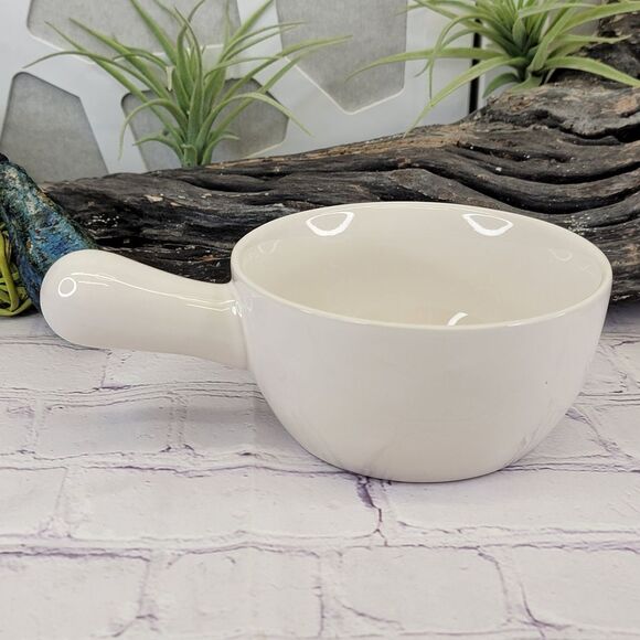 Rae Dunn YUMMY Ceramic Soup Crock with Handle - Picture 2 of 6